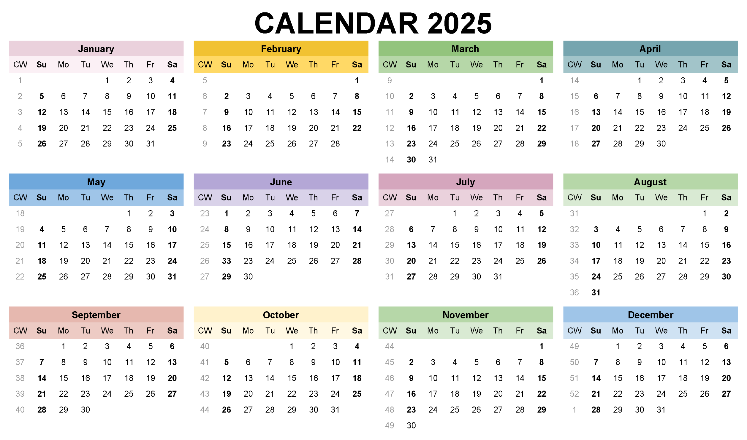 Calender 2025 And 2025